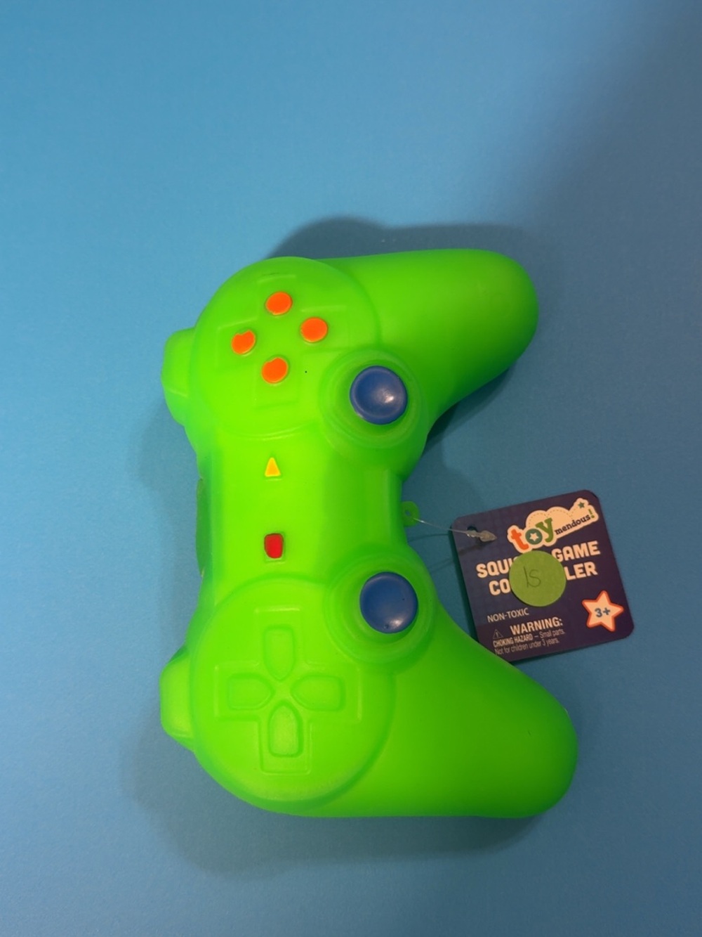 Neon Green Squishy Game Controller -
